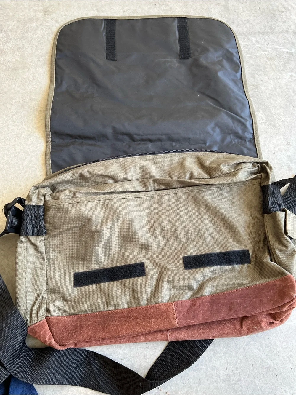 Olive Messenger Bag for Men